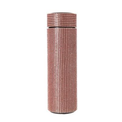 China Wholesale PORTABLE Rhinestone Stainless Steel Water Bottle Thermos Mug For Outdoor for sale