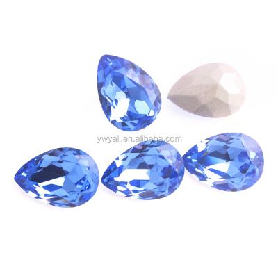 China Wholesale Crystal Glass Rhinestones Drop-Shaped Colorful Pointback Rhinestones for sale