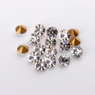 China Glitter Glass Chaton Point Back Rhinestone Loose Crystal Stone from Pointback for sale