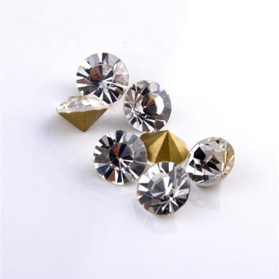 China Pointback YALI High Quality Clear Point Back Rhinestone Chaton Glass for sale