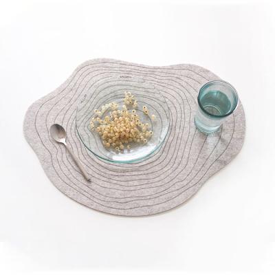 China Sustainable Felt Place Mat Pot Coaster 100% Wool Felt 5mm Thickness for sale