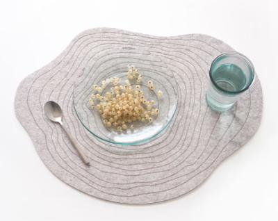 China 100% Sustainable Wool Felt 5 Mm Thick Handmade Eco Felt Table Mat Placemat for sale