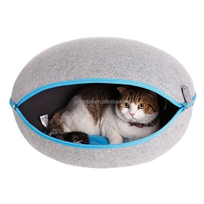 China Handmade Felt Cave Living Custom Dimensions - 100% Wool Felt Bed Cats & Pets for sale