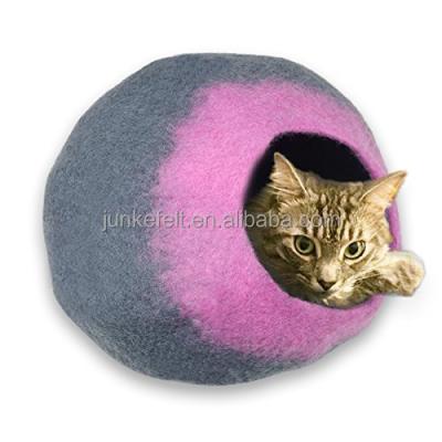 China Sustainable Cat Bed Cave (Large) Premium 100% Eco Friendly Wool Beds - Merino for Cats and Kittens for sale