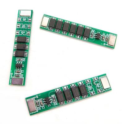 China 3.7V-4MOS 1S 3.7V 6-12A lithium battery protection board 18650 polymer battery protection module for sale