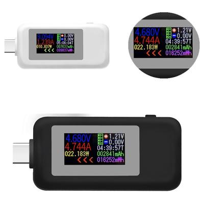 China Black Voltage 4-30V USB Charger Current Meter Tester Watt Hour Mobile Battery Detector 55x26.5x11.5mm for sale