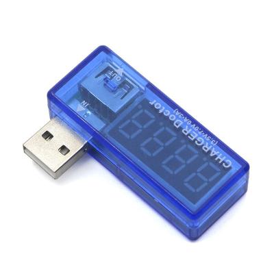 China Blue Digital USB Mobile Power Charging Tester Mini Current Voltage Meter USB Charger Doctor Voltmeter Ammeter GYL052-01 for sale