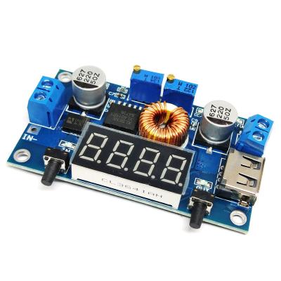 China Extended 5A 75W 5-36V to 1.25-32V DC-DC CC/CV Voltage Display Current Module Step-Down Module with Voltmeter Ammeter for sale