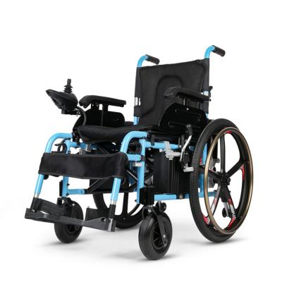 China New powerful aluminum alloy battery handcycle portable electric wheelchair for disabled for sale