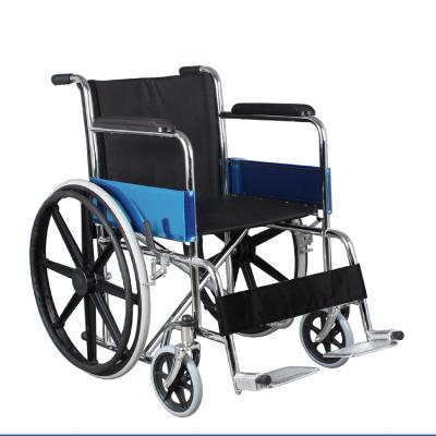 China Fixed armrest and folding manual wheelchair ultralightweight high quality legrest for sale