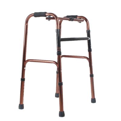 China Aluminum Frame One-Button Switch Height Adjustable Handle Foam Walking Aids For The Elderly for sale