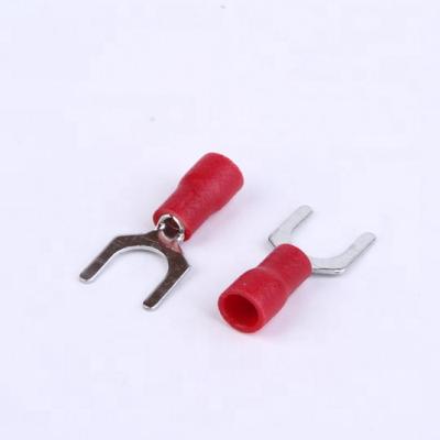 China Phoenix SV1-3.2 Red Color Fork Form Pre-insulated Copper Conductors Terminal Cable Connector Connection for sale