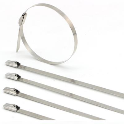 China Used To Bundle Cables High Strength Quick Delivery Self Locking Stainless Steel Cable Tie For Bundle And Fix for sale