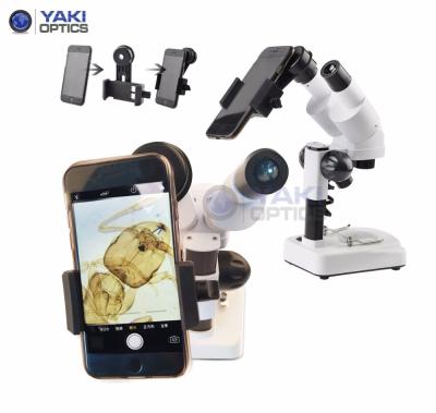 China Unique Eductaion Mobile Phone USB Digital Stereo Microscope with Universal Smartphone Adapter for sale