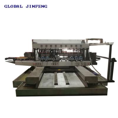 China Building Material Stores JFD-20 Double Edger Straight Line Double Glass Edging Machine for sale