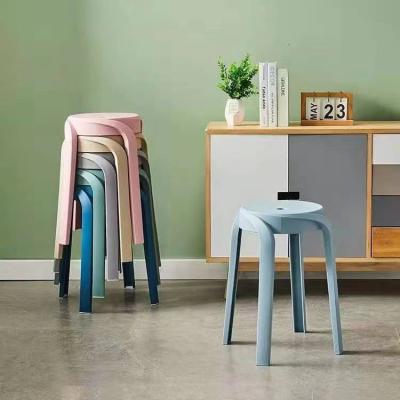 China Whole Sale Cheap Commercial Furniture Storage Dining Chairs Plastic Stool and Stackable Restaurant Stool for sale