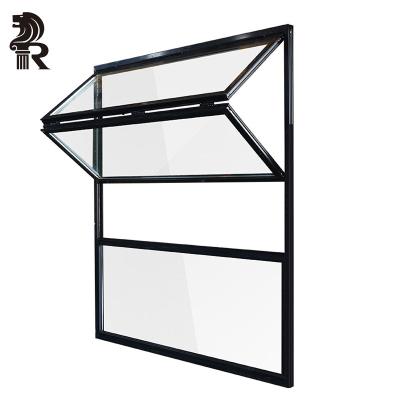 China New Design Folding Screen Aluminum Folding Windows Vertical Push Fold Up Window for sale