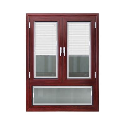 China Manufacturing Factory Swing Aluminum Swing Window , Aluminum Glass Casement Windows With Built In Blinds for sale