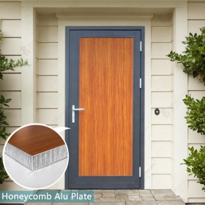 China Aluminum Honeycomb Plate Heat Insulation Aluminum Profiles Residential Front Luxury Door Exterior for sale