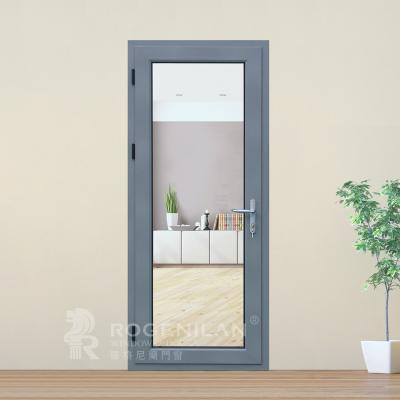 China Modern Glass Soundproof Aluminum Double Frame Casement Glass Door Profile For Interior Doors for sale