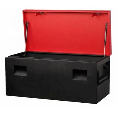 China End Box Job Site Heavy Duty Steel Locking Van Truck Garage Storage Security Tool Box Safe Chest for sale