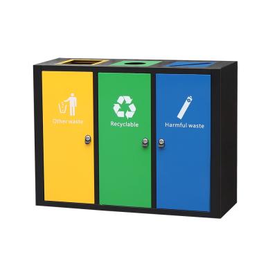 China Terminal Box Manufacturer Indoor /Outdoor Advertising Bins Rubbish And Recycle Bin for sale