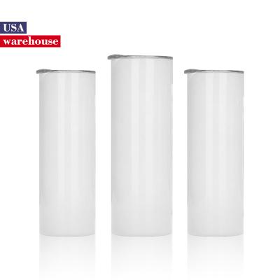 China Viable Wholesale Diy Customized 20Oz Blanks Straight Stainless Steel Sublimation Tumbler With Lids And Insulated Straws for sale