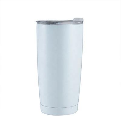 China 2022 USA Car Stainless Steel 20Oz Cup Double Wall Viable Stemless Sublimation Custom Logo Office Coffee Cup With Lid for sale