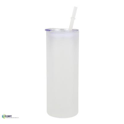 China Sustainable New Product 25Oz Custom Logo Sublimation Frosted Mason Jar Tumbler With Lid And Straw for sale