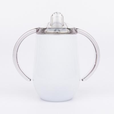 China Hot Sale 10Oz 300Ml Stainless Steel Wall Viable Vacuum Insulated Double Suction Spout Tumbler With Lid And Straw For Kids for sale