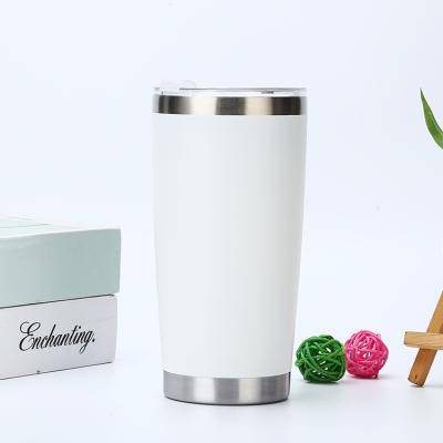 China Custom Viable Hot Sale Keep Hot Colorful 20Oz 600Ml Stainless Steel Vacuum Travel Coffee Car Tumbler for sale