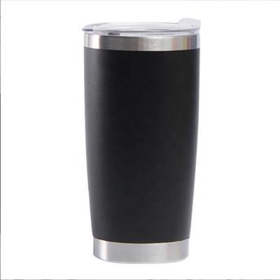 China 20oz Large Capacity Durable High Quality Stemless Coating 18/8 Stainless Steel Vacuum Car Tumbler With Lid for sale