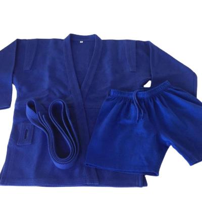 China Durable high quality sambo red and blue 100%cotton gi uniform fabric with sambo belt sambo kurtka for sale