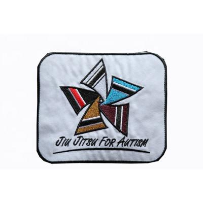 China Durable custom embroidery and patches bjj label jiu jitsu patches brazilian jiu jitsu patch for sale