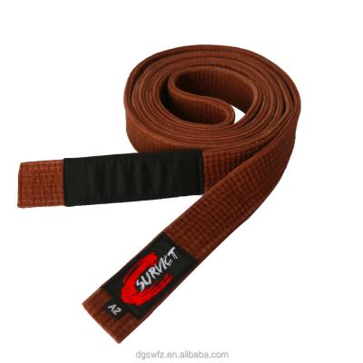 China Available 100% black blue brown kimono gi bjj cotton color durable judo belts high quality gi belts available for sale