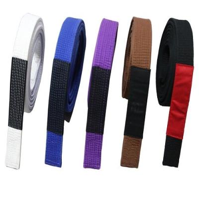 China 2019 comfortable wholesale judo/bjj gi belt Taekwondo/karate belt all colors martial arts gear bjj equipment bjj belt for sale