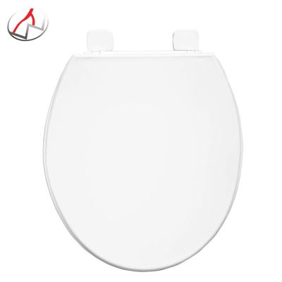 China Slow-end Plastic Toilet Seat Hinges Closed Round Shape PP Toilet Seat Shatterproof Plastic Hygienic Supplier for sale