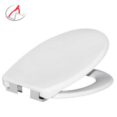 China White Slow-end Toilet Seats Duroplast Urea ABS Hinges Down Fix Toilet Seat O Shape for sale