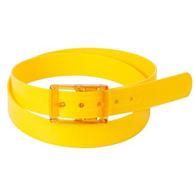 China Hot Sale Fashion Gray Resin Buckle Silicone Belt Eco - Friendly Lovely for sale