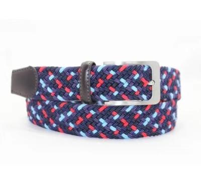 China Polyester Sports Stylish Multicolor Polyester Elastic Waistband Braided Stretch Straps For Men And Women for sale