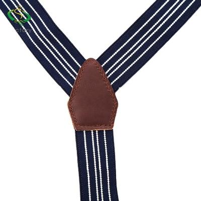 China Fashion Design Casual Y-back Shape Casual Style Men Muti Color Leather Suspenders for sale