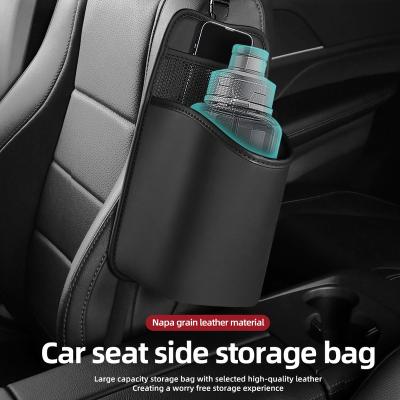 China PVC leather Auto Seat Storage Hanging Bag car seat side pocketCar Water Cup Holder  for Cars, SUV & Truck for sale