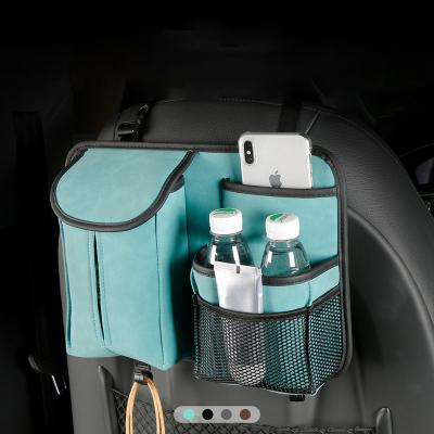 China PVC leather Automobile Accessories  Multifunction Tissue Box Seatback Honder Storage Pocket best sellers car Hanging Seat Back Organizerzer for sale