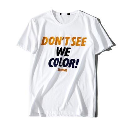 China Wholesale Fashionable Anti-shrink Top Quality Best Quality Couples Men's T-shirt White T-shirt for sale