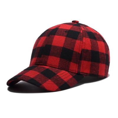 China OEM Korea Vintage COMMON Panel 6 Panel Plaid Promotional Custom Novelty Baseball Cap No Logo for sale