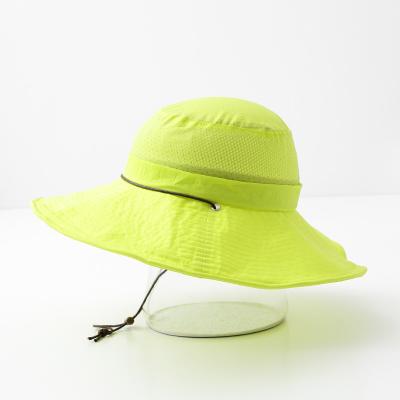 China Outdoor Summer Beach Sun Boonie Hat Checked UPF 50 Wide Brim Waterproof Bucket Hat for sale