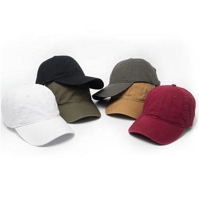 China D&Z Twill Cotton 6 Panel White Plain Custom Baseball Caps Black Dad Hat for sale