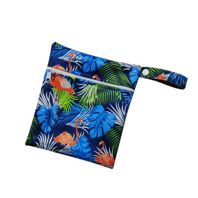 China Factory Price Water Resistant Waterproof Reusable Printing With Sanitary Pads Multi Functional Storage Wet Bag for sale