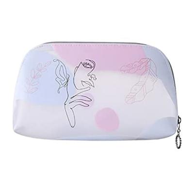 China TPU Travel Portable Clear Transparent Zipper Waterproof Makeup Organizer Washing Cosmetic Bag for sale