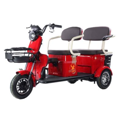 China Electric Tricycle Turkey 10 Digital 500W Adult Electric Tricycle Motorcycle 2 Sea Open Passenger Tricycle Scooter Factory for sale